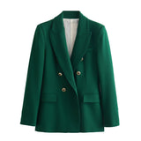 BSK&TRAF Women's Clothing 2025 Summer New Temperament Repair Suit Jacket 7608646500