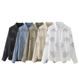 Embroidery Shirt 6786044 Bead Embroidery Trousers 4786059 Set