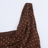 BSK&TRAF Women's Dress New ñÞ? Wrinkles Neckpek Wave Dot Dress 3152274 In Autumn 2025