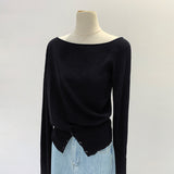 2026 Early Spring Burst Solid Color Collars With Long-Sleeved Knitted Shirts In Autumn To Slim Up With Thin Sweaters