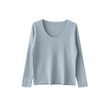 Good Quality Autumn New French Simple Style Temperament Collar Slim Thin Long Sleeve Knitted Shirt For Women