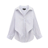 BSK&TRAF Women's Clothing 2025 Summer New Fashion And Casual Free Silk Shirt 3520608