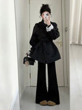 High-End Gray Hair Coat Women 2026 Autumn And Winter New Tice With Waistnut Coat Small Looks Super Good