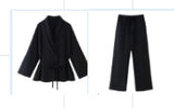 Spring New Textured Double-Dual And Coat 5427734 Trousers 4391423