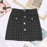 Small Fragrant A-Dress Dress Girl 2025 Autumn And Winter Silver Silk High-Waisted Lattice In Super Fire Bag Hip Skirt 8891