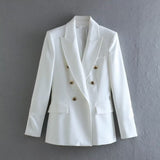 BSK&TRAF Women's Clothing 2025 Summer New Temperament Repair Suit Jacket 7608646500