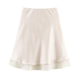 BSK&TRAF Women's Spring 2026 New Commuting Fing-Faced Chiffin Chiffin Mid-Skin