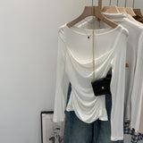 Lyselle Tiansing Long-Sleeved T-Shirt Women's Commuting Autumn New Cool Design Sense