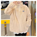Milk Fufu Small Fragrant Wind Pink Lamb Wool Coat Women Winter Thick Small Senior Plush Collar Baseball Suit