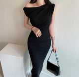 Xia New Korean Version Of The Folding Thin Dress Bag With The Ass To The Waist And Back Comfortable Heart Dress Bottom Dress