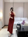 French Temperament Lazy Knitting Two Sets Of Women's Autumn And Winter New Loose Cassette Shawl Vest Vest Dress Suit