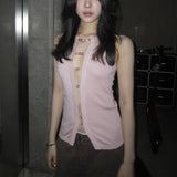 Vintage Hollow Beaded Vest Design Pure Hottie Shirt T-Shirt Blouse