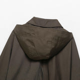 Autumn New Waterproof Collar Hooded Loose Wind Coat 0548242
