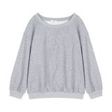 Lazy Gray Casual Sports Suit Women's Autumn 2026 New High-End Sleeve Shorts Two-Piece Set