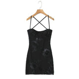 BSK&TRAF Women's Clothing Autumn 2026 New French Fashion Three-Dimensional Flowers Decorated Steel Fish Bone Dress