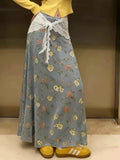 Korean Giant Good-Looking Wear A Set Of 2026 New Yellow Blouse Women Summer Floral Half Dress Two Sets