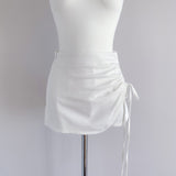 Summer New Temperament Slim Thin Bag Hip Skirt Folding With Long Legs
