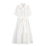 BSK&TRAF Women's Clothing In The Fall Of 2025 New Commuting Style Elegant Fender Flute Dress 2640325