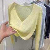 Bamboo Silk Knitted Jersey Short Coat Women's Summer Thin Bottom T-Shirt 2026 New Hoodie