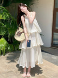 French Beauty Hanging Neck Dress Women's Summer 2026 New Small Seaside Temperament Long Dress