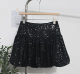 Ballet Style Glide Half-Dress Lumbar Buds Small Black Dress Anti-Light A Word Umbrella Skirt 8295