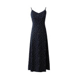New French Sweet And Gentle Lace-Side V-Neck Thin Sling Skirt Dress A-Word Dress In Summer 2025