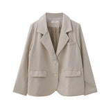 Autumn New Temperament Collar British Style With High-End Small Blazer Cap Pocket Suit Suit