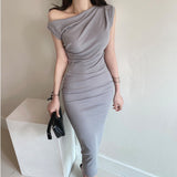 Xia New Korean Version Of The Folding Thin Dress Bag With The Ass To The Waist And Back Comfortable Heart Dress Bottom Dress