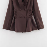 Spring New Set Of Ribbon Splicing Tie With Thin Suit Jacket