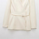 Spring 2025 New Solid Color Female Design Niche Temperament With Blazer 1270608
