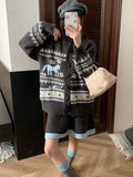 Autumn And Winter New Coloring Knitting Suit Women's College Wind Reduction Thick Sweater Jacket Skirt Two-Piece