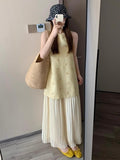Bingning Sleeveless Dress Women 2026 Summer New Explosive Summer Beautiful Small Skirt Vest Dress