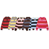 New Casual Loose Striped Knitted POLO Shirt 5536218