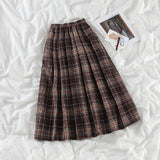Sweater Skirt Two Sets Of Women Loose Knit Autumn And Winter New High-Waisted Lattice Skirt Gentle Korean Suit Tide
