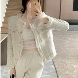 (There Is Inner) Short Coat Female Design Sense Autumn New Small Fragrant Style French Temperament Blouse