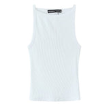 BSK&TRAF Women's Spring 2026 New Fashion Spice Girls Wash Ruffleless Sleeveless T-Shirt 3253300