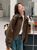 Maillard Short Leather Jacket Women Spring And Autumn Winter Retro Lazy Chic And Cool And Leather Jacket