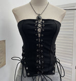 Slippery Strap Bra Strap With Anti-Slip Strip Micro-Waist With Short Top 8137