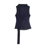 BSK&TRAF Women's Clothing Spring 2026 New Sweet Cool Fashion Mesh Scarf Top 0347311