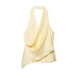 Spring New Silk-Sense Collared Neck Blouse 2337051