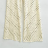 Korean Tibetan Qt-Tao High-Waist Micro-Trumpet Straight-Panel Trousers Women's Summer Hanging Broad Legs Leisure Drag Trousers