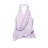 Spring New Silk-Sense Collared Neck Blouse 2337051