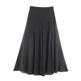 Autumn New Dot Bow Shirt 5289161 Long Dress 5289043