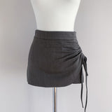 Summer New Temperament Slim Thin Bag Hip Skirt Folding With Long Legs