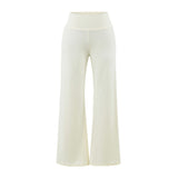 Korean Tibetan Qt-Tao High-Waist Micro-Trumpet Straight-Panel Trousers Women's Summer Hanging Broad Legs Leisure Drag Trousers