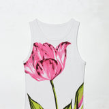 Summer New Floral Print Sleeveless T-Shirt 5644071