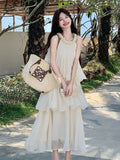 French Beauty Hanging Neck Dress Women's Summer 2026 New Small Seaside Temperament Long Dress
