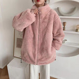 Maillard Wears Autumn And Winter Small High-Grade Fried Street Loose Plush Plus Thick Lead Lamb Coat Woman