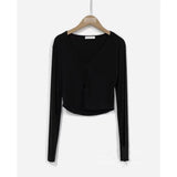 White V-Neck Thin Thin Cardigan Coat Female Button Sunscreen Slim Thin Short Top Female South Korea