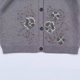 Spring New Casual Loose Beaded Knitted Coat 4192160